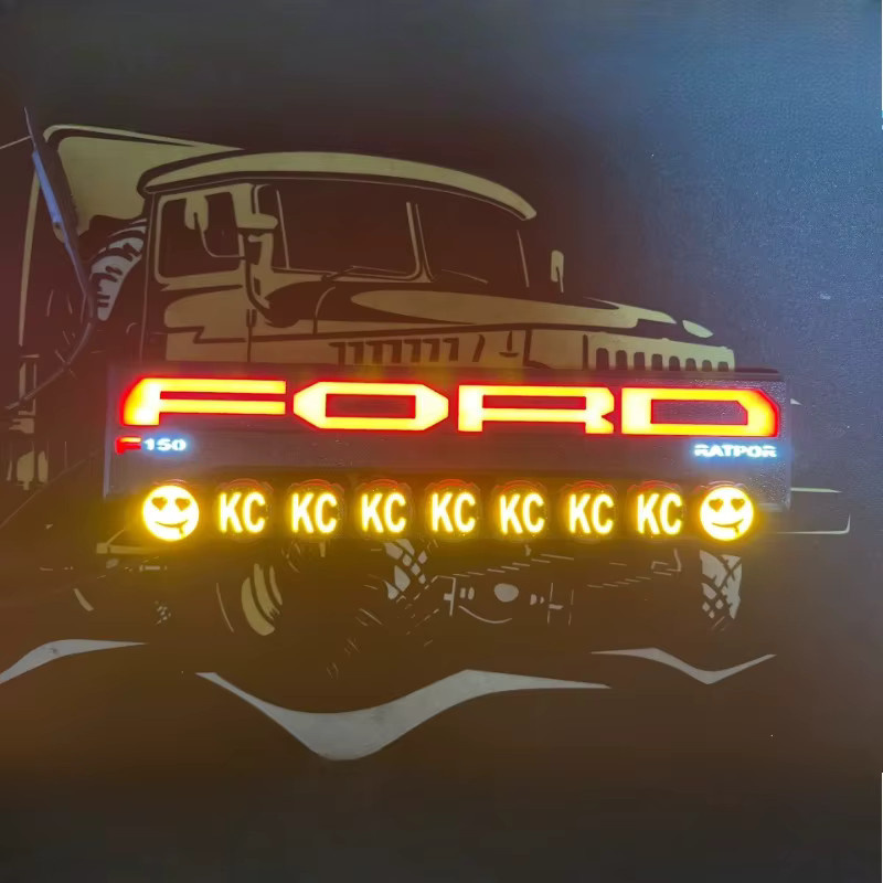 RC Modellauto LED-Kuppelleuchte Rückwandleuchte für 1/10 1/8 1/6 RC Crawler Car SCX10 TRX4 RC4WD D90 D110 MK07 Tank 300 Raptor F150 - Bild 2