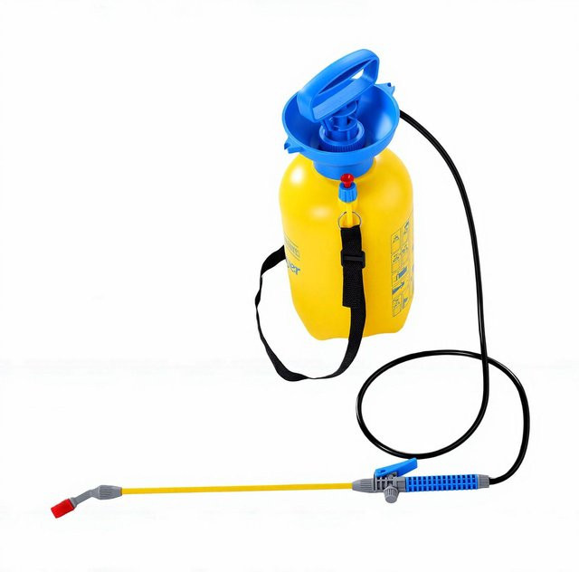 Fishine Gartendrucksprüher mit 5 l Fassungsvermögen, manuelles Handsprühgerät in Gelb mit ergonomischem Griff zum Bewässern von Pflanzen - Bild 1