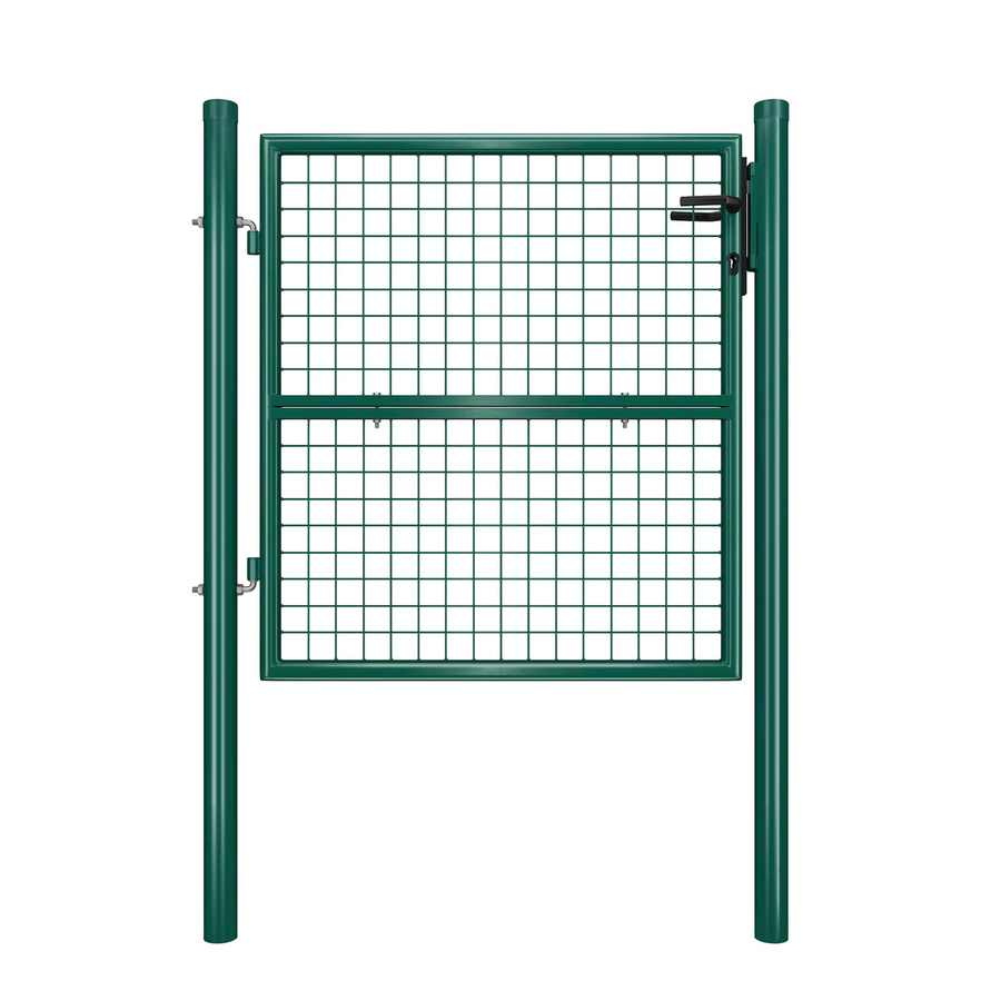 SONGMICS Gartentor aus verzinktem Stahl in Grün, abschließbare Gartentür mit Rundrohr, Höhe: 150 cm, Breite: 106 cm - Bild 2