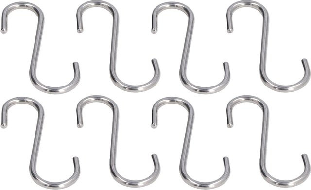 8er Set KONNWEI S-Haken aus rostfreiem Edelstahl in Silber für Küche und Badezimmer - Bild 1