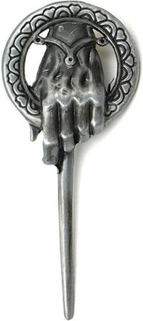 Life Melody Brosche Hand des Königs, Revers Replik, Silber, 3x7cm, Unisex - Bild 1