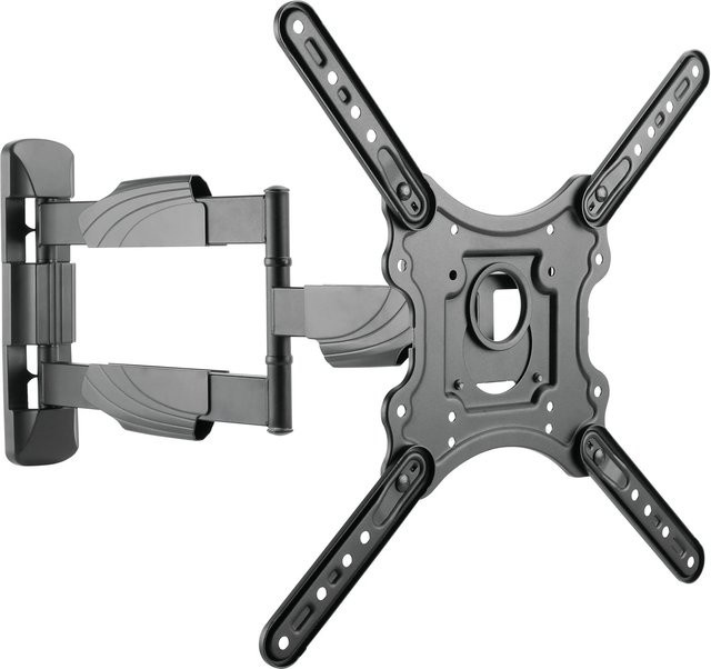 Schwaiger TV-Wandhalter Motion 4 Schwarz, neigbar und schwenkbar, bis 35 kg, VESA 100 x 100 mm - Bild 1