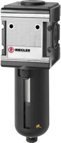 Riegler Vorfilter multifix PC-Behälter mit Schutzkorb in Schwarz, 0,3 µm, BG 4, G 1 - Bild 1