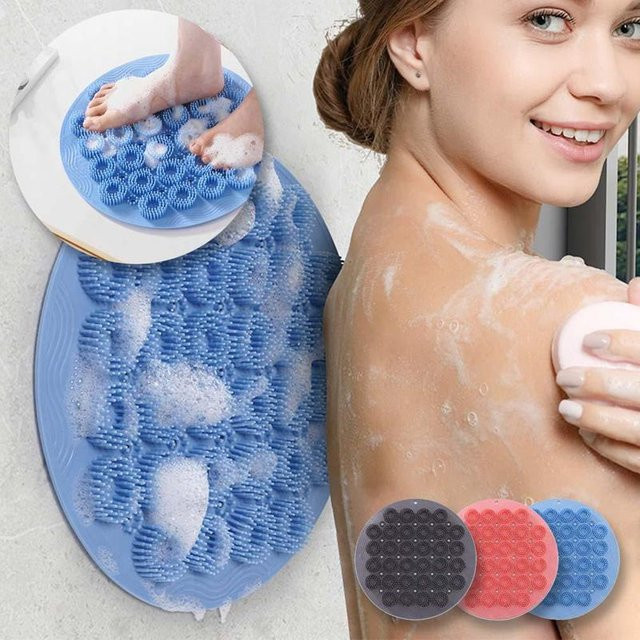 YUCH07 Massagematte Silikon, grau, Unisex - Bild 1