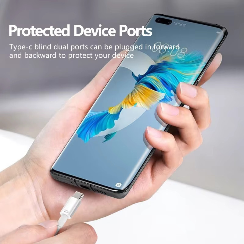 NNBILI USB A auf Typ-C Schnellladekabel in Weiß für Samsung, Xiaomi und Huawei - Bild 4