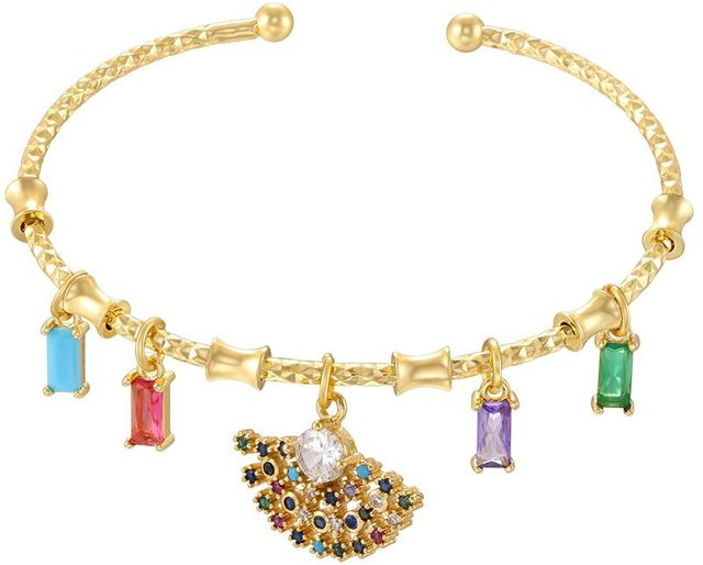 Fashion Maker 2 Charms-Armband, Kupfer, Gold, Zirkonia, Kristall, Damen - Bild 1