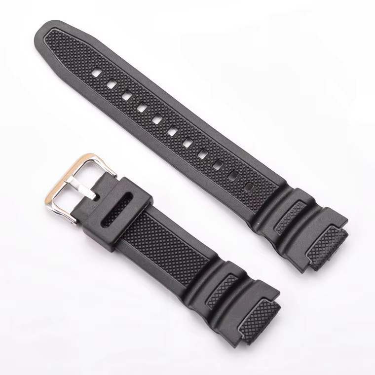 CASIO Uhrenarmband, Kautschuk, Silikon, Schwarz, Unisex - Bild 3