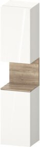 Duravit Hochschrank Qatego in Weiß Hochglanz mit Glastüren und LED-Beleuchtung, B/T/H: 40 x 36 x 176 cm - Bild 1