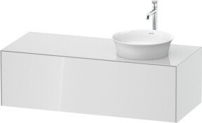 Duravit Waschtischunterschrank White Tulip in Weiß Hochglanz, B/T: 130 x 55 cm - Bild 1