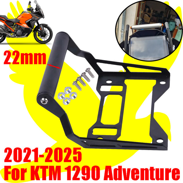 Handyhalterung und GPS-Navigationshalterung für KTM 1290 Super Adventure S R ADV (2021 - 2025) in Schwarz - Bild 1