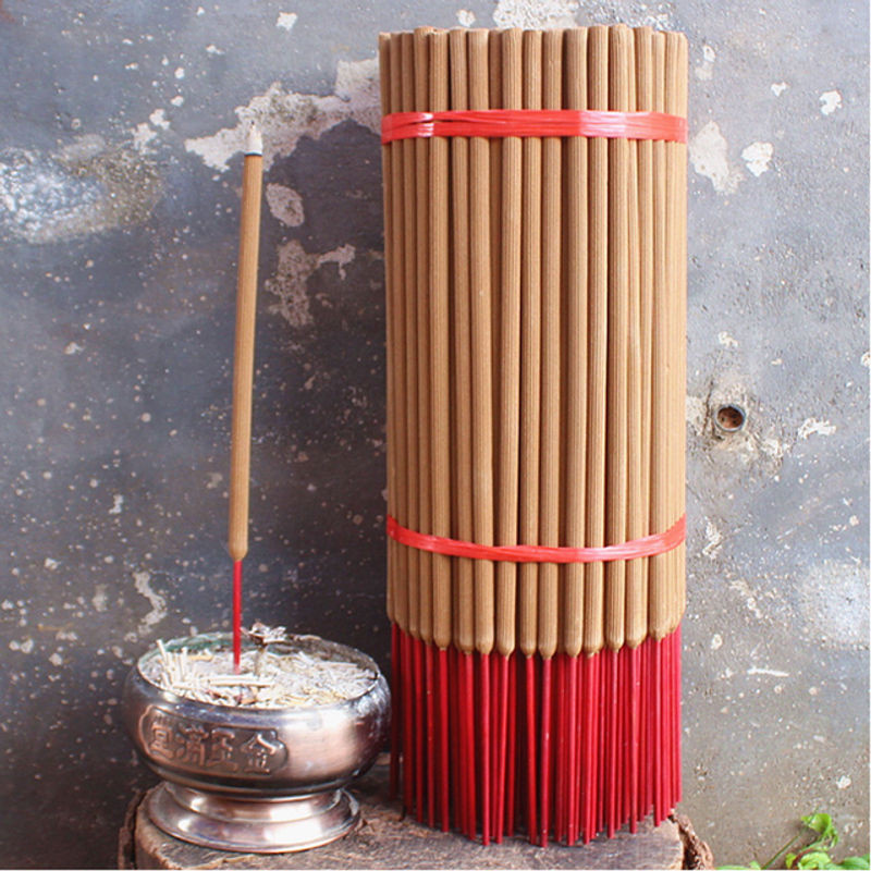 12er Set Oudh Räucherstäbchen aus Natur-Bambus, Eaglewood Duft, Braun, Länge: 48 cm - Bild 1