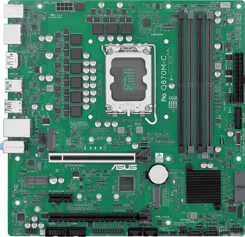 Asus PRO Q870M-C-CSM Mainboard mit Intel LGA 1851 Sockel, Q870 Chipsatz, Micro-ATX Formfaktor und DDR5 Unterstützung - Bild 1