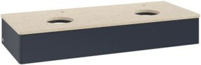 V&B Antao Waschtischunterschrank mit integrierter LED-Beleuchtung, Wandmontage, Lackiert, B/T/H: 120 x 50 x 19 cm - Bild 1