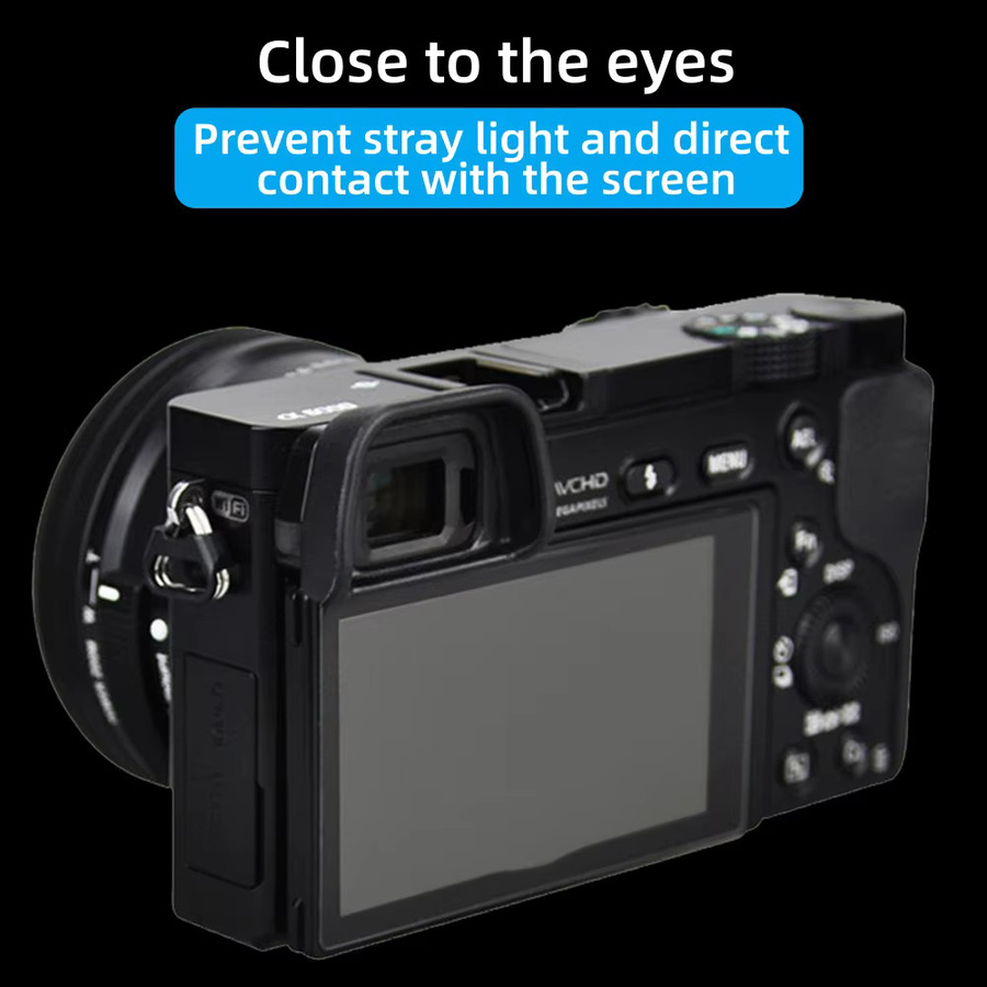 Sony Ersatz Augenmuschel Sucher aus Hartplastik in Schwarz für A6300 A6100 A6000 A5100 A5000 NEX-7 NEX-6 NEX-5 - Bild 3