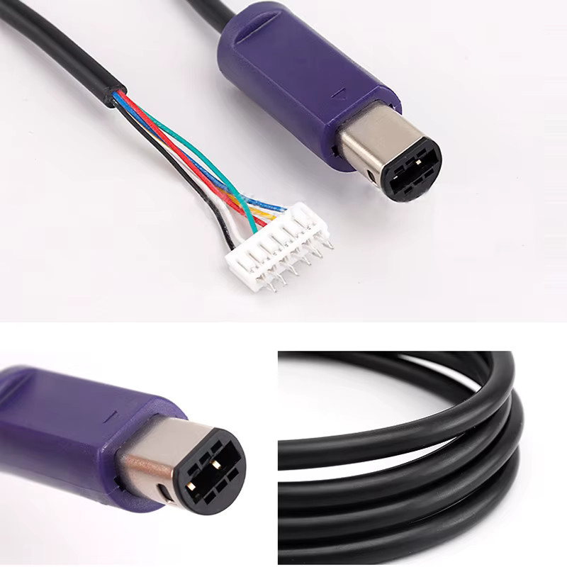 Nintendo GameCube Gamepad-Verlängerungskabel in Purple für NGC-Konsolen, 6-poliges Retro-Verbindungskabel - Bild 4