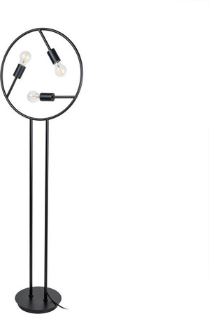 Lucande Stehlampe Linnard Modern Schwarz aus Metall, 3-flammig, E27, Höhe: 230 cm