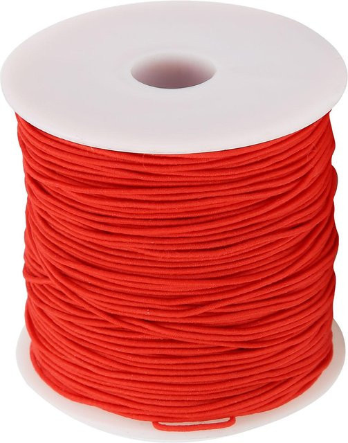 Neoglint Elastischer Polyesterfaden für DIY-Bastelarbeiten in Rot und Weiß - Bild 1