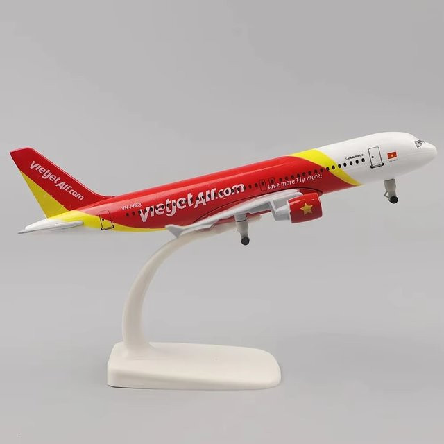 ZOCO Vietnam A320 Metallflugzeug, Modellflugzeug, Maßstab 1:400, mit Fahrwerk - Bild 1