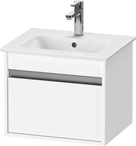 Duravit Waschtischunterschrank Ketho Compact, wandhängend, 1 Auszug, weiß matt, B: 50 cm, H: 41,2 cm, T: 41 cm - Bild 1