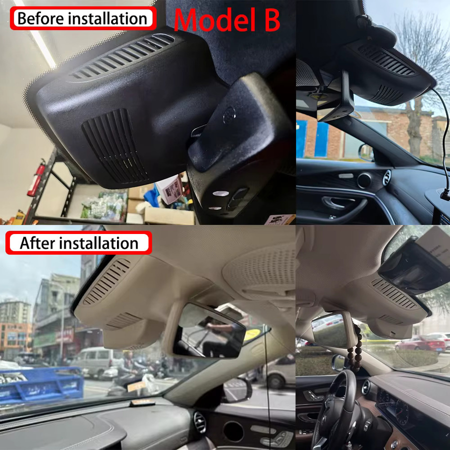 ZJCGO UHD 4K Dash Cam Videorecorder für Mercedes Benz C E Klasse W213 S213 W205 S205 C205 GLC X253 C253, Schwarz - Bild 4