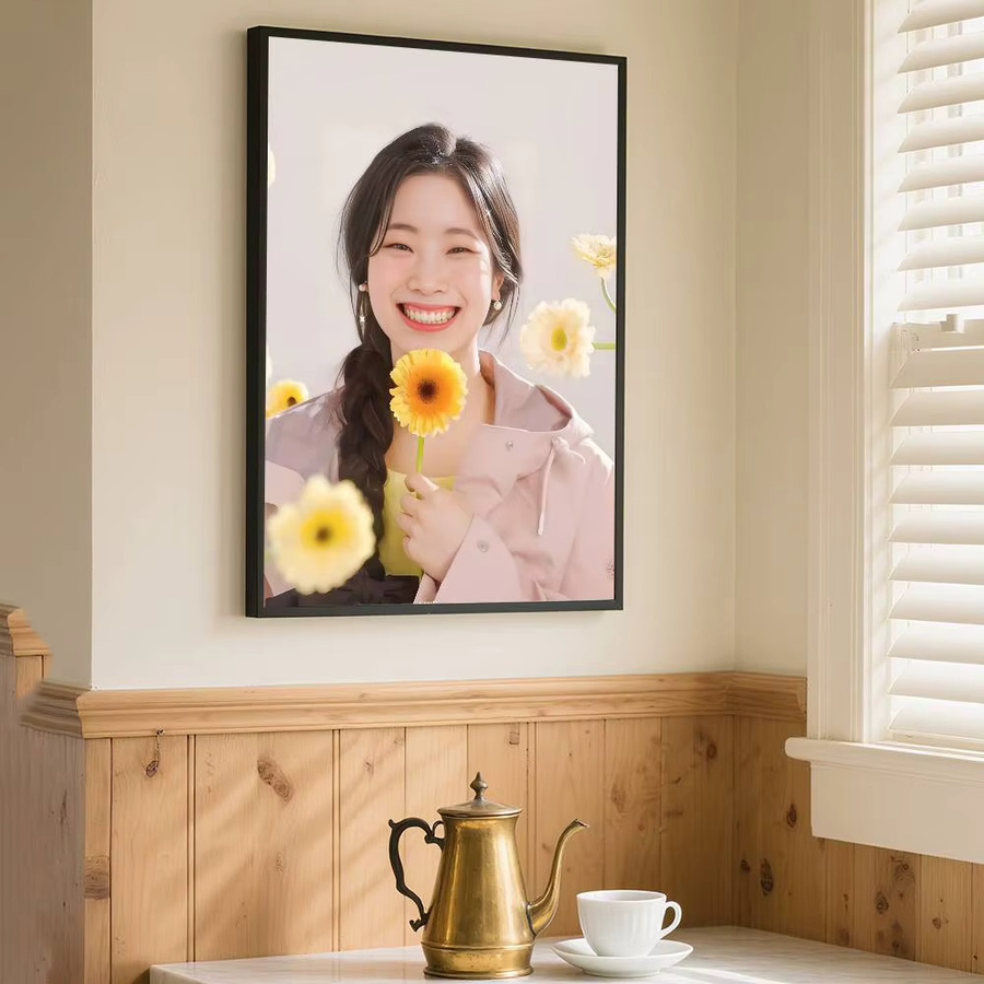 Kayou Kpop Twice DaHyun Poster Kunstdruck im Anime-Stil mit Blumen-Motiv, Mehrfarbig - Bild 6