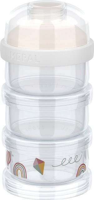 Mepal Mio 3-teiliges Milchpulver-Portionier-Set Sunshine & Rainbow in Multicolour und Transparent - Bild 1
