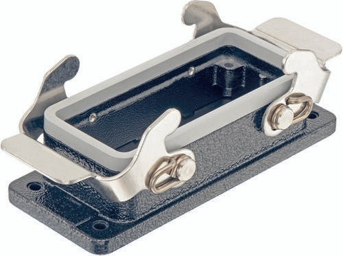 HARTING Anbaugehäuse 09 37 016 1301 aus Aluminium in Schwarz - Bild 1
