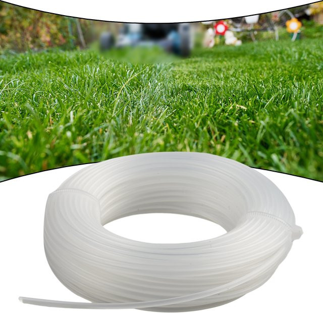 Vibratite Nylon Trimmerlinie für Rasenmäher, 1 Rolle, 20 m, Durchmesser: 1,6 mm / 2,0 mm, transparent - Bild 1