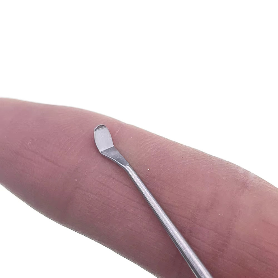 Pledge Agro Edelstahl Metallspatel mit Dual Tip für das Sammeln von Royal Jelly, Silber - Bild 2