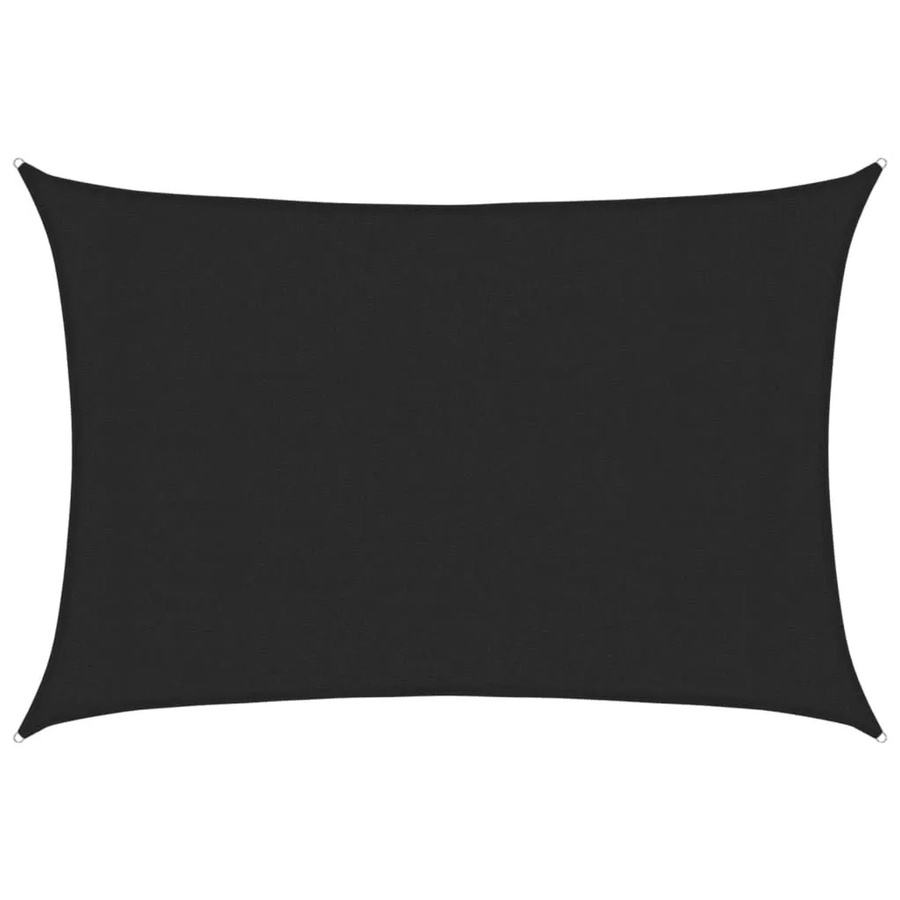 Furnicato Sonnensegel aus HDPE in Schwarz, Rechteckig, B x T: 400 x 300 cm - Bild 2