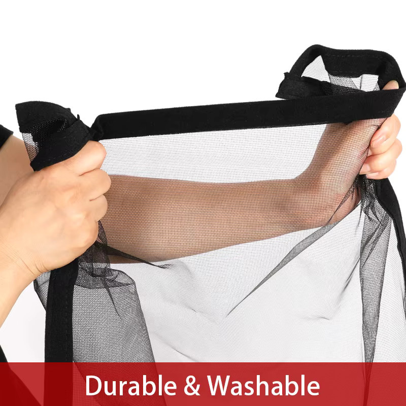 TranquilTouch Insektenschutzgitter-Set Schwarz mit Klettverschluss zur einfachen Installation, abnehmbares und wiederverwendbares Anti-Mücken-Netz für dein Zuhause - Bild 6