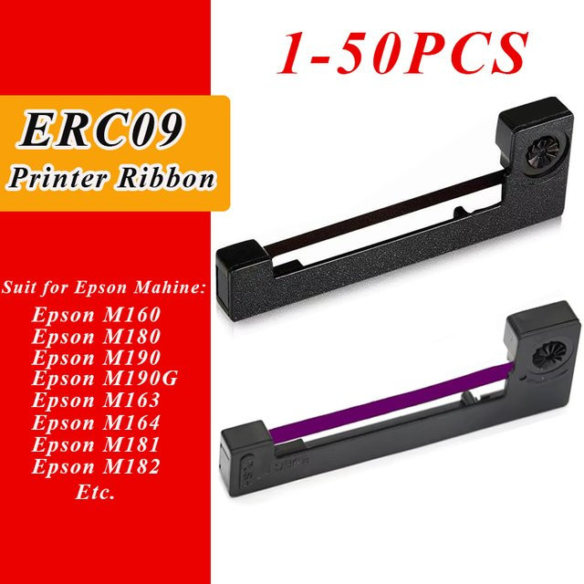 MrLabel Nahtloses Band ERC-09 ERC09 ERC09B Schwarz passend für Epson M160 M180 M190 M191G M163 M164 M181 M182 - Bild 1