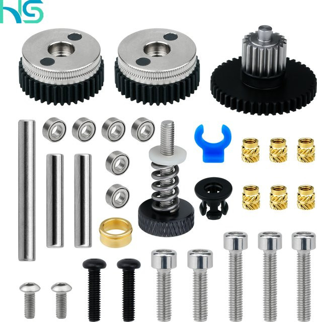 HGX Extrusora Gear Kit HGX-LITE-Extrusora aus Nylon und gehärtetem Stahl in Silber - Bild 1