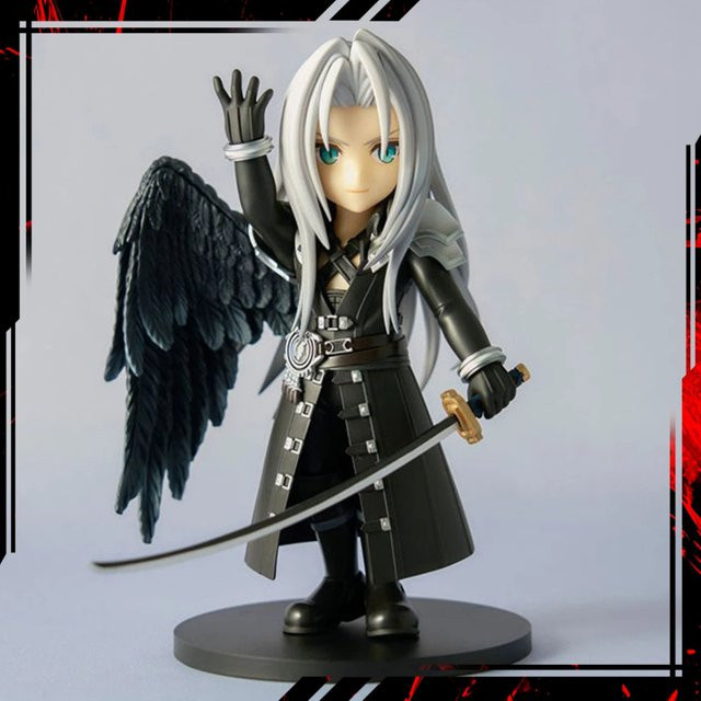 Enix Sephiroth Q Version Anime Porträt Modell, Einzelfigur, 13 cm - Bild 1