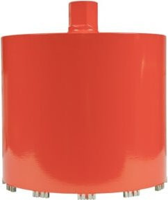 Eibenstock Diamant-Trocken-Bohrkrone mit 12 Segmenten in Rot, Durchmesser: 250 mm, Nutzlänge: 200 mm, Anschluss: 1 1/4 Zoll - Bild 1