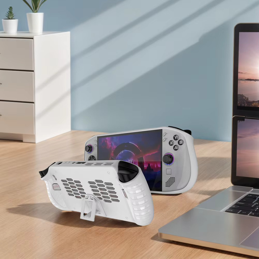 Schutzhülle mit Kickstand für Lenovo Legion Go S, kratzfeste TPU-Hartschale in Schwarz oder Weiß - Bild 3
