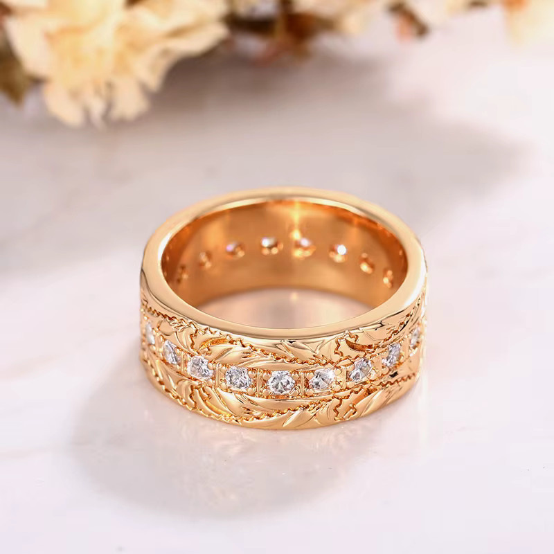Huitan Ring Damen, Gold, Zirkonia - Bild 3