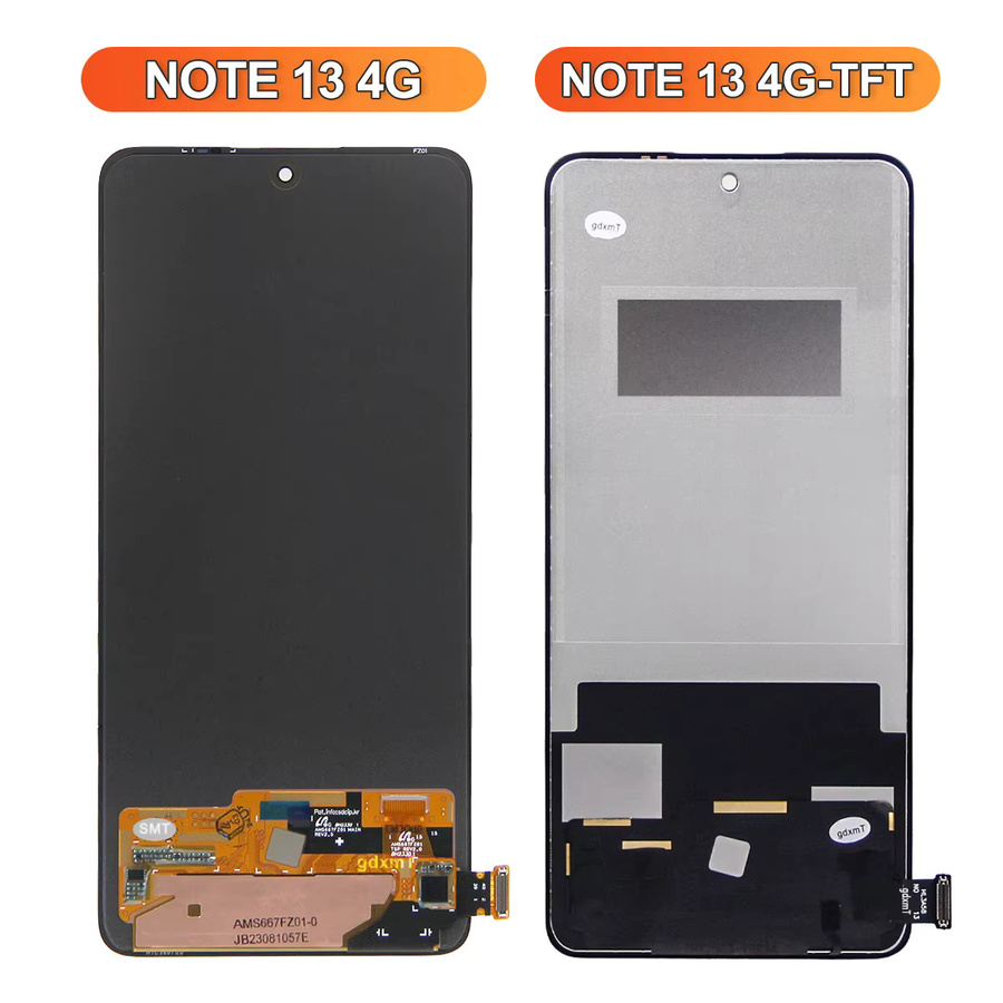 Xiaomi Redmi Note 13 4G AMOLED LCD Display mit Touchscreen Digitizer Ersatz in Schwarz - Bild 4