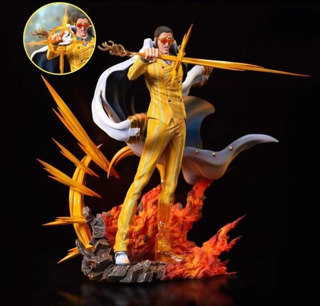 Bandai One Piece LZ Kizaru Run Fist Anime-Figur mit leuchtender Bewegung 30 cm - Bild 1