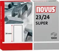 NOVUS Heftklammern 23/24 SUPER aus Stahl in Silber - Bild 1