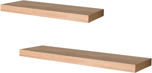 HTI-Living Wandregale 2er Set Altona Sonoma in Braun, Breite: 120 cm und Breite: 80 cm - Bild 1