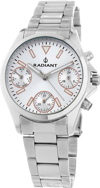 RADIANT Analoguhr, Quarz, Edelstahl, 36 mm, Unisex, Silber - Bild 1