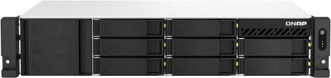 QNAP TS-864EU-RP-8G NAS und Speicherserver Rack 2U in Schwarz mit Ethernet/LAN und 8 GB RAM - Bild 1