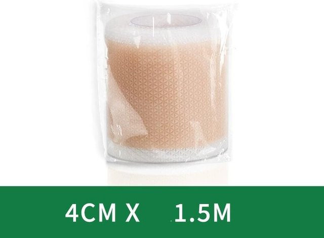 Silikon Narbenabdeckungspflaster, beige, 4cm x 1,5m - Bild 1