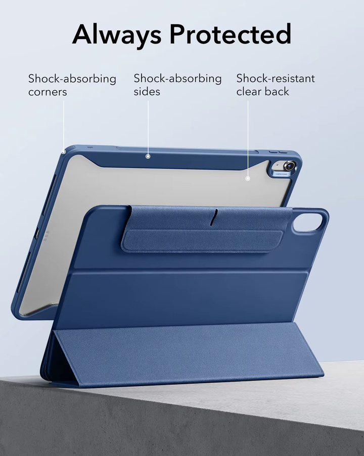 ESR Magnetische Hülle für iPad Pro 12.9 (6./5. Generation) und iPad Pro 11 Zoll (4./3./2./1. Generation) mit verstellbarem Ständer in Schwarz und Blau - Bild 6
