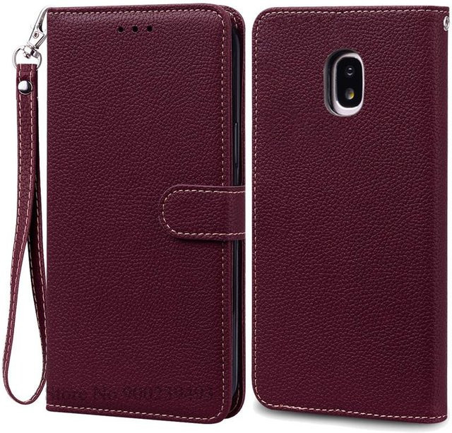 Samsung Galaxy J7 2017 J730 J730F Leder Flip Case Brieftasche Hülle - Bild 1