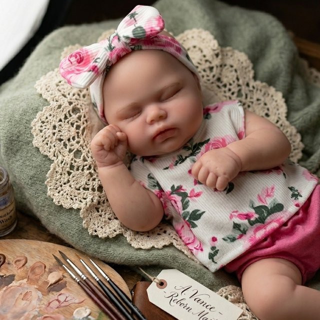 OtardDolls Reborn Baby Mädchenpuppe, 13 Zoll, Silikon, handgefertigt - Bild 1
