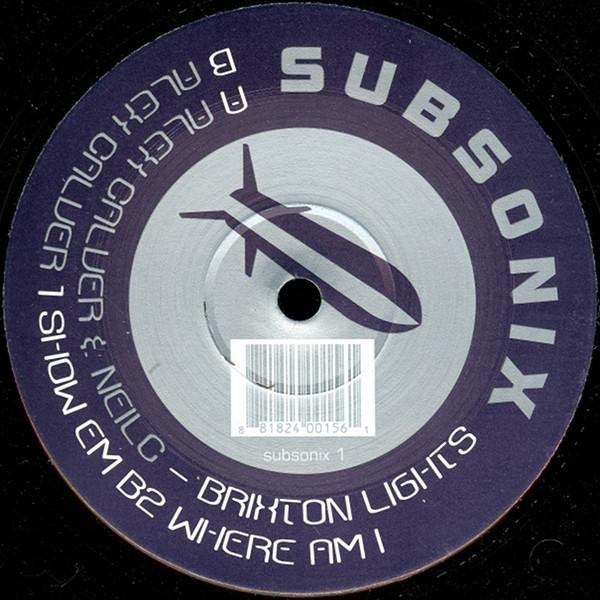 Subsonix 12-Zoll-Schallplatte Alex Calver & Neil C - Brixton Lights / Show Em / Where Am - Blue Vinyl LP (2004) - Bild 1