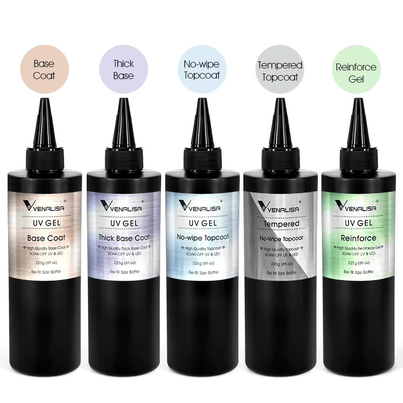 Venalisa Nowipe Topcoat Soak Off LED UV-Nagelgel, 30 ml, glänzend - Bild 2