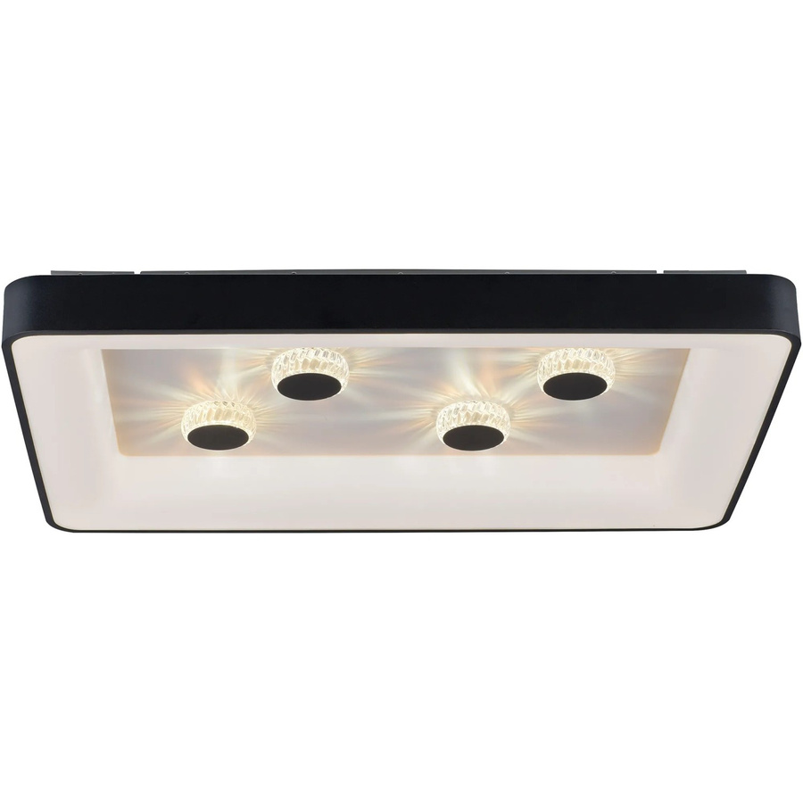 Just Light Vertigo LED-Deckenleuchte Schwarz B: 90,5 cm, T: 60,5 cm, 45W, dimmbar mit Fernbedienung - Bild 3